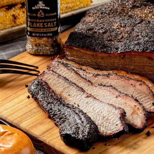 Vista 7 de McCormick Grill Mates Coarse Black Pepper & Flake Salt Grilling Seasoning, 5.71 oz