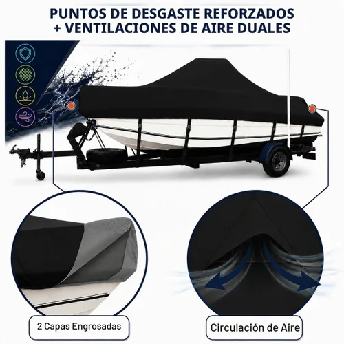 Vista 4 de Cubierta impermeable para consola central 1400D de 20 a 22 pies, resistente