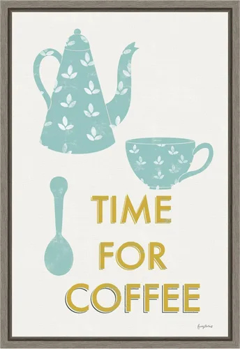 Vista 9 de Amanti Art Framed Canvas Wall Art 23x16 Retro Kitchen Coffee III by Becky Thorns, Framed Wall Art Canvas, Cuisine Artwork, Traditional Decor, Medium
