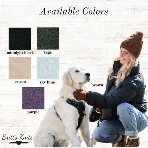 Vista 4 de Britt's Knits Guantes cálidos de punto de puño completo para mujer, talla única