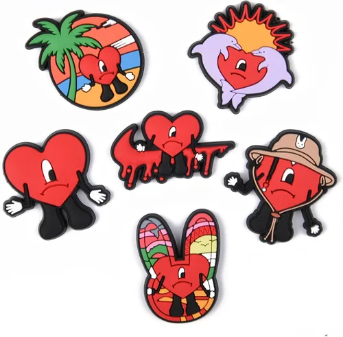 Vista 3 de Dijes para zapatos, pulseras de diferentes diseños para decoración de zapatos, niños, niñas, mujeres, regalos de fiesta de cumpleaños, regalos