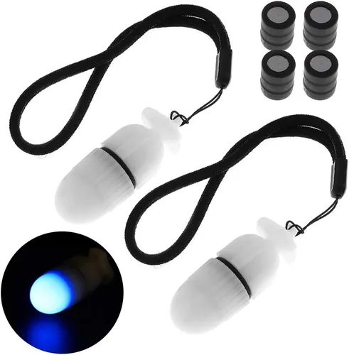 Vista 9 de SecurityIng Luz de señal estroboscópica subacuática, marcador de buceo nocturno, lámpara LED de seguridad llamativa, luz de baliza de buceo, 656.2