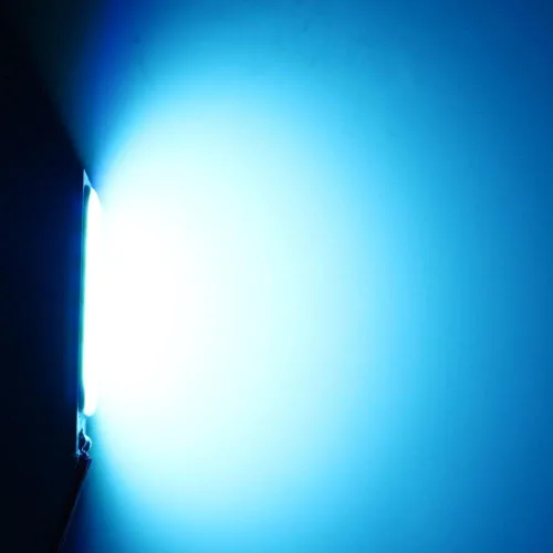 Vista 5 de YM E-Bright Bombilla de luz de panel LED con cúpula, luces interiores LED para camiones, Super Azul Hielo COB 24-SMD Auto Cúpula mapa de lectura