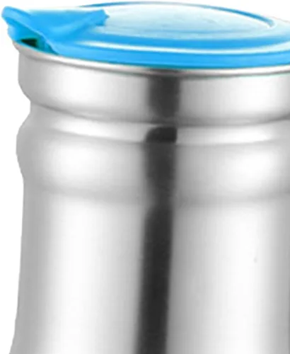Vista 7 de Jarra de agua de acero inoxidable de 1 litro con tapa aislada, jarra de café térmica de acero inoxidable de doble pared al vacío, termo para café