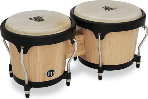 Vista 11 de Latin Percussion LPA601F-BK LP Aspire Bongos de fibra de vidrio - Negro/Negro