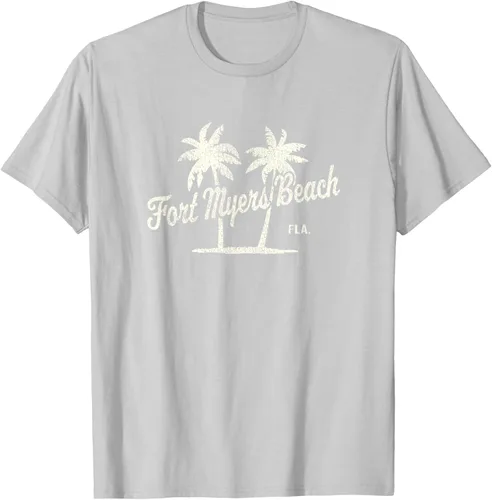 Vista 77 de Fort Myers Beach Florida Vintage 70s Palm Trees Graphic T-Shirt