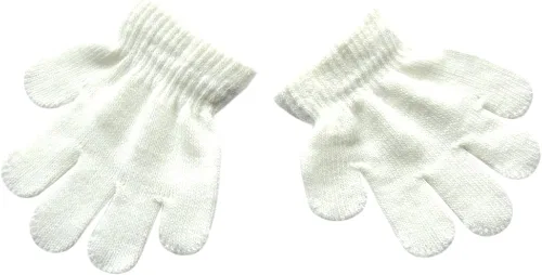 Vista 2 de BaiX Guantes de escritura de punto para niños y niñas, de 1 a 3 años