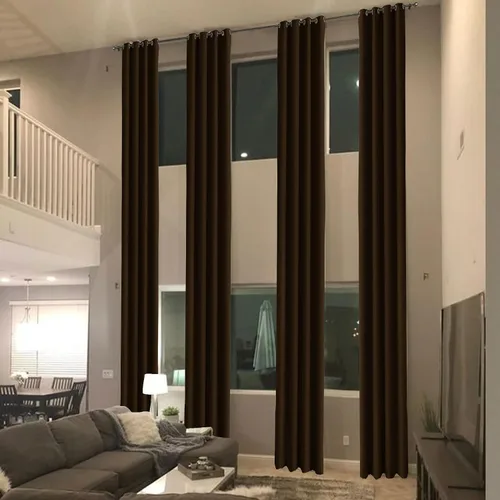 Vista 13 de cololeaf Cortinas opacas extralargas de níquel con ojales, cortinas opacas con aislamiento térmico para loft, sala de estar, dormitorio, habitación