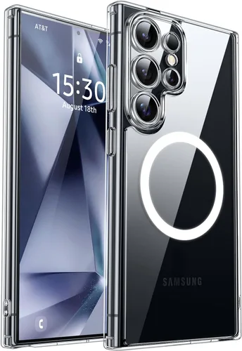 Vista 30 de CANSHN Funda diseñada para Samsung Galaxy A16-5G [protección completa de la cámara] [compatible con Magsafe] funda protectora trasera translúcida