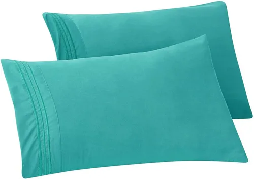 Vista 36 de Elegant Comfort Fundas de almohada sólidas de microfibra de alta calidad hotelera, tejido suave, resistente a las arrugas y a las manchas, fácil