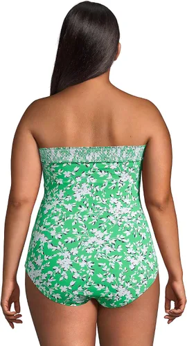 Vista 2 de Lands' End Draper James x Bandeau - Traje de baño de una pieza para mujer