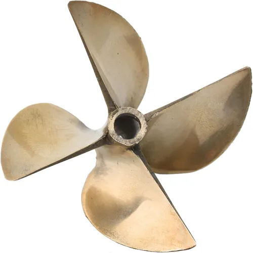 Vista 2 de Mxfans 4 hojas Dia 2.638 in P1.7 RC barco aleación de aluminio hélice con 1/4" eje