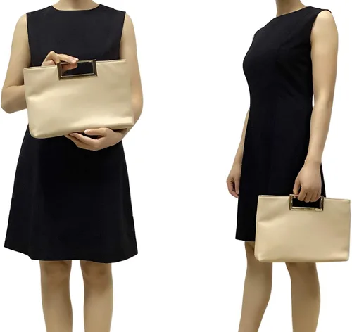 Vista 7 de CHARMING TAILOR Bolso de mano de piel sintética elegante para mujer