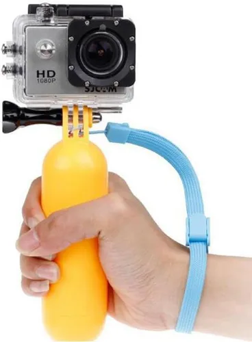 Vista 2 de Monopod flotante de mano flotante para GoPro Hero 6/5/5 sesión/4 sesión/4/3+/ 3/2/1, SJ4000/SJ5000, con tornillo de mango largo y correa de muñeca