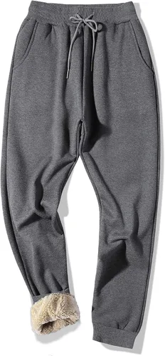 Vista 35 de MACHLAB Pantalones deportivos térmicos de forro polar para hombre, pantalones de chándal gruesos y cálidos para invierno