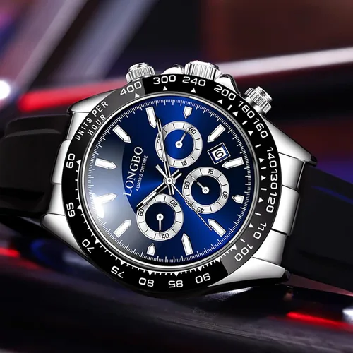 Vista 2 de devaco Relojes luminosos del cronógrafo del calendario de los hombres, relojes de moda de los hombres