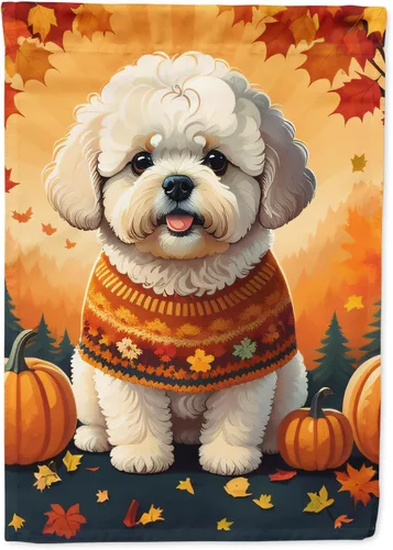Vista 66 de Caroline's Treasures DAC1001GF Affenpinscher - Bandera decorativa para jardín de otoño, decoración para patio exterior, patio, parterres
