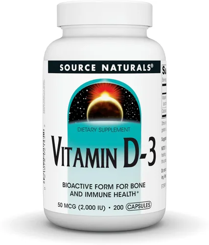 Vista 7 de Source Naturals Vitamina D-3, forma bioactiva para la salud ósea e inmunológica* - 50 mcg (2000 iu)- 100 cápsulas