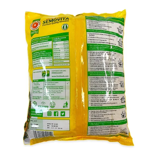 Vista 2 de Semovita Golden Penny Premium Quality 4.4 lbs (4.4LB)