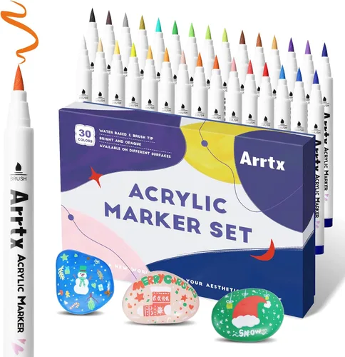Vista 6 de Paquete de pintura de acuarela MeiLiang, 36 colores vivos con Arrtx 30 colores acrílicos para pintura rupestre, perfecto para estudiantes, niños