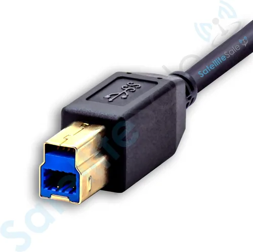 Vista 5 de SatelliteSale Universal USB tipo C a 3.0 tipo B macho a macho Cable 5Gbps Datos Negro Cable