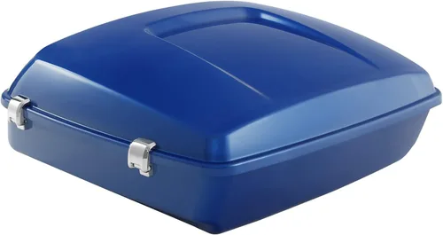 Vista 2 de XMT-MOTO Tronco picado para Harley Touring Road King 14-Up azul eléctrico