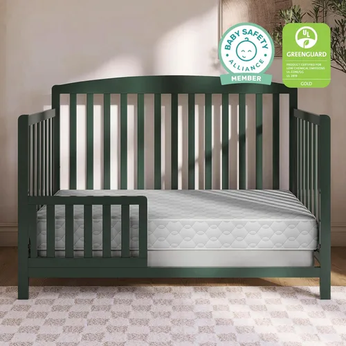 Vista 7 de Dream On Me Carousel 6” Firm Fiber Crib & Toddler Bed Mattress, Waterproof Cover, Greenguard Gold Certified, Fits All Full-Size Cribs & Toddler