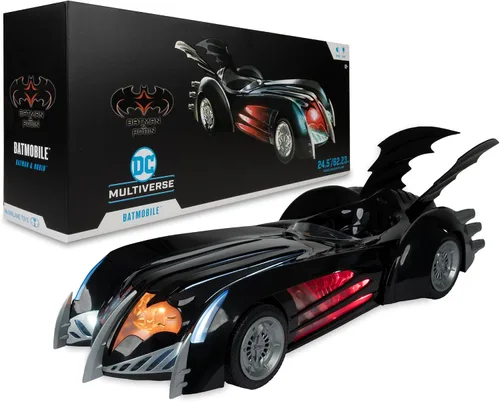 Vista 7 de McFarlane Toys - DC Multiverse Batmobile (Batman & Robin) Vehículo de 24.5 pulgadas de largo con luces y sonido