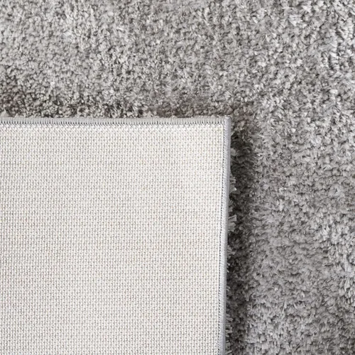 Vista 4 de SAFAVIEH Tahoe Shag Collection - Alfombra de área de 2 x 7 pies, color gris, diseño geométrico, felpa de 1.2 pulgadas de grosor, ideal para zonas