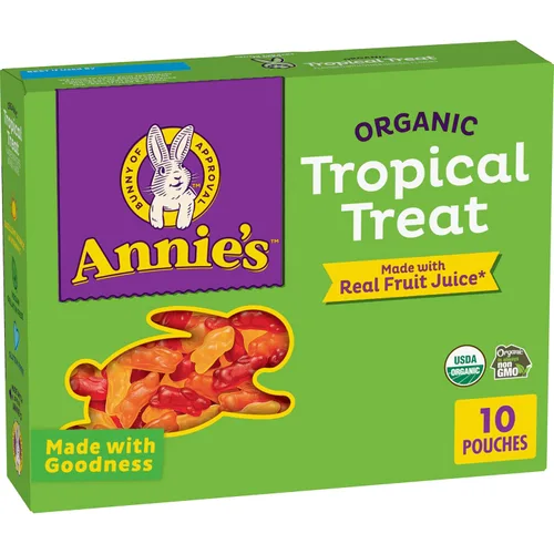 Vista 19 de Bocadillos Orgánicos Building Blocks de Annie's con Sabor a Fruta, Sabores de Frutas Variados, Sin Gluten, 10 Bolsas, 7 oz Formas de bloques