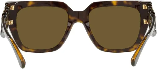 Vista 3 de Versace VE 4409F 10873 Gafas de sol cuadradas de plástico marrón lente antirreflectante marrón, Marrón