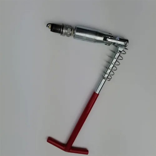 Vista 8 de Llave de bujía de 5/8 pulgadas (16 mm), mango largo extendido, llave universal de enchufe de bujía con mango en T, removedor e instalador de enchufe