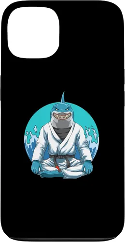 Vista 7 de iPhone 12 Pro Max Jiu Jitsu Shark con Gi - Estuche de agarre y judo
