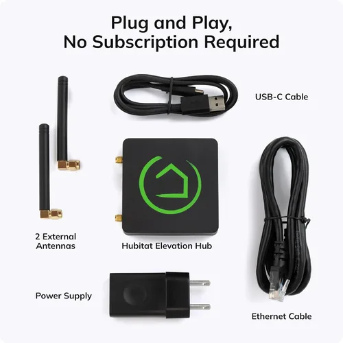 Vista 5 de Hubitat Elevation Hub de Automatización del Hogar (Modelo C-8 Pro) Compatible con Alexa, Apple HomeKit, Google Home, Zigbee, Z-Wave, Matter, Aqara