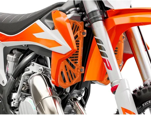 Vista 6 de KTM 125-500 ALL MODELS Cubierta protectora para radiador CNC Aluminium Radiator Grille 125丨150 SX 250丨350丨450