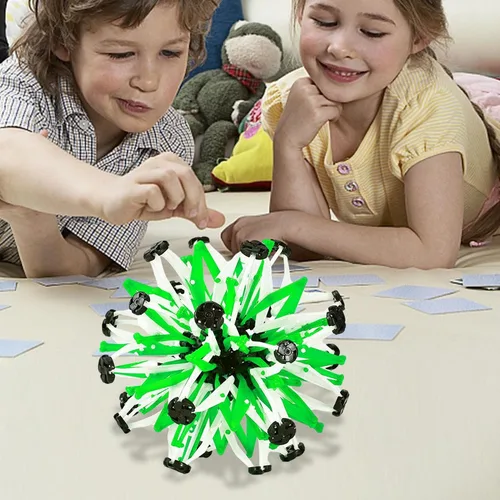 Vista 6 de Bola extensible que brilla en la oscuridad, colorida bola mágica expansible para niños Shakven