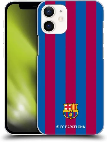 Vista 12 de Head Case Designs Funda rígida con licencia oficial del FC Barcelona Black Crest compatible con Apple iPhone 12 Mini