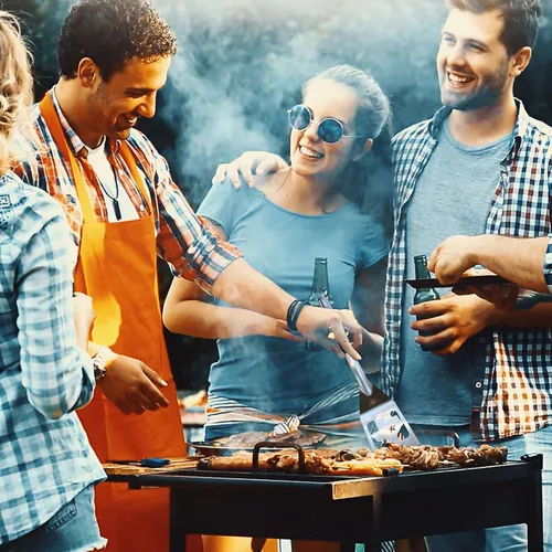 Vista 5 de GRILL LIGHT - Espátula de barbacoa de acero inoxidable Lone Star Texas con linterna LED - Acero grueso de grado restaurante - Impermeable y apto