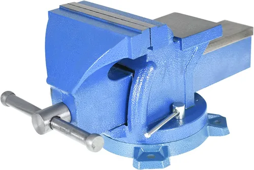 Vista 5 de Herramienta de prensas de banco resistente de 6 pulgadas con base giratoria, fresado de metal con bloqueo de yunque giratorio de 360 grados