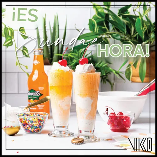 Vista 3 de Vikko Vasos de helado con pies, pequeños vasos de batido de leche de 6.3 onzas, tazas de postre gruesas y duraderas para flotadores, batidos