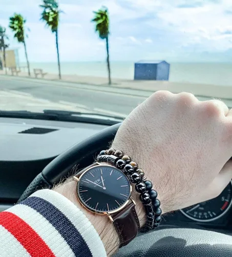 Vista 3 de Believe London - Brazalete de gemas semipreciosas para curar los chacras para hombres y mujeres cristal contra la ansiedad piedra natural