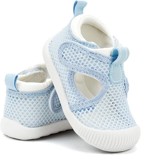 Vista 6 de Zapatos para bebé niño y niña, ligeros, transpirables, de malla, zapatos de agua para playa, antideslizantes, para primeros pasos, 6, 9, 12, 18, 24