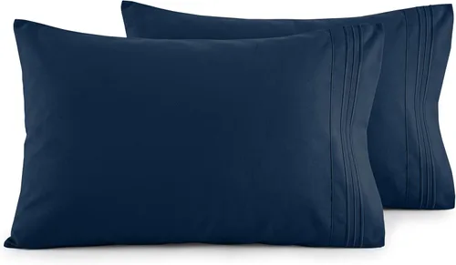 Vista 34 de Elegant Comfort Juego de fundas de almohada ultrasuaves de lujo de 2 piezas - Microfibra premium de calidad hotelera 1500, doble cepillado