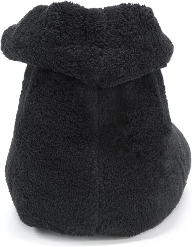 Vista 4 de MUK LUKS Botas de microchenilla con lazo de satén para mujer Negro