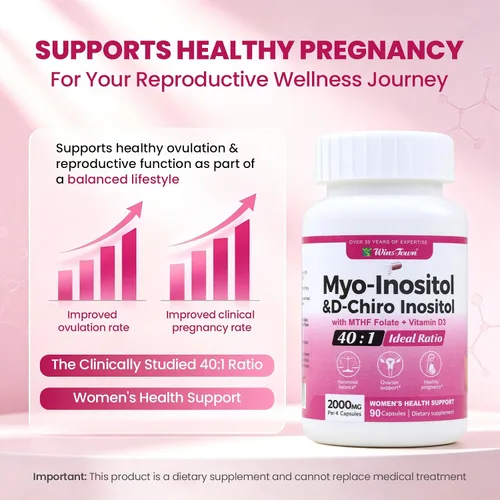Vista 6 de Myo & D-Chiro Inositol para Mujeres 2000mg - Proporción 40:1, 90