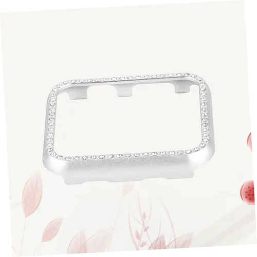 Vista 6 de Aleación de aluminio brillante Rhinestone Smartwatch Funda protectora parachoques para serie Sport Edition Plata
