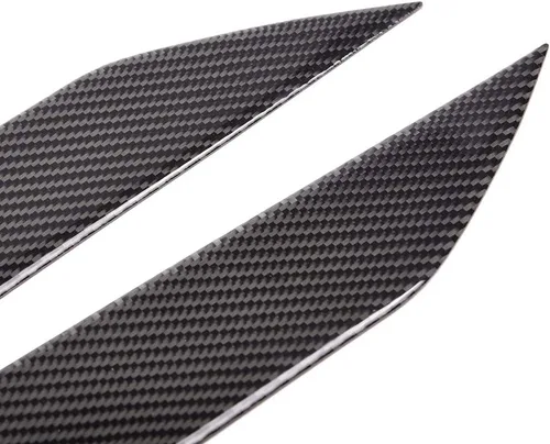 Vista 7 de Repuesto para Nissan 350Z Z33 Fairlady Z Coupe 2003-2009 Negro Fibra de Carbono Faro Párpados Cejas Cubiertas Izquierdo + Derecho (Paquete de 2)