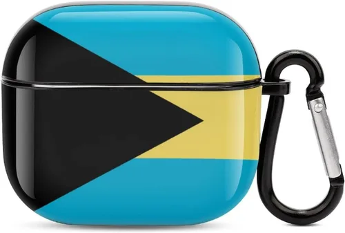 Vista 12 de Lesotho Flag - Funda protectora de cuerpo completo para auriculares Bluetooth para AirPods 3, funda para auriculares con llavero