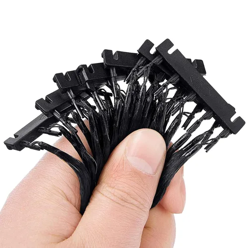 Vista 2 de Extensiones de cabello 6D con hebilla en forma de C para 2ª generación, kit de extensiones de cabello humano sin rastro (40 piezas)