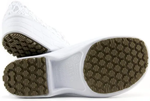 Vista 7 de Sticky Zapatos de enfermería coloridos estampados - Zapatos profesionales para mujer - Enfermeras veterinarias CNA LPN RN - Impermeable